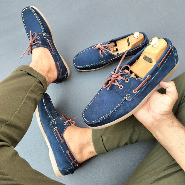 Mocassin Bateau en cuir véritable