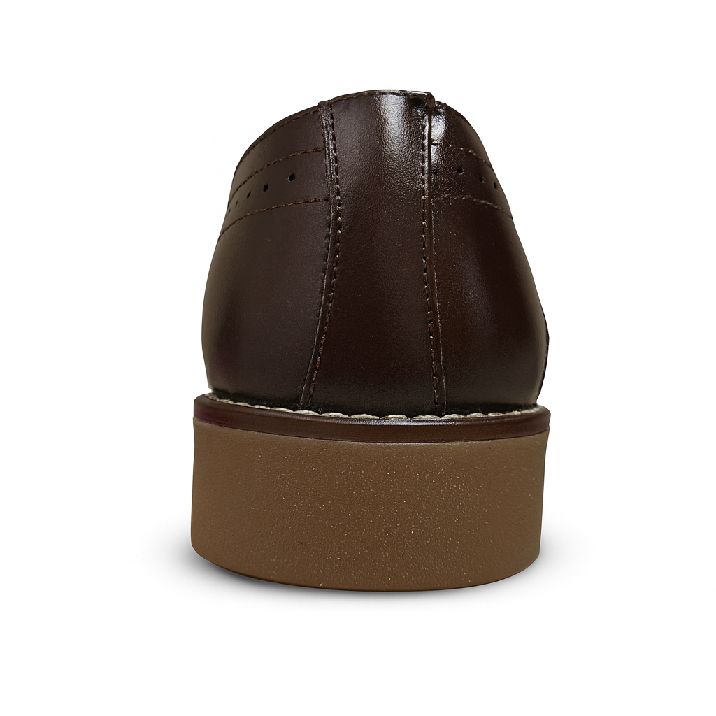 Chaussure Borsalino en cuir véritable couleur Marron - الصورة 6