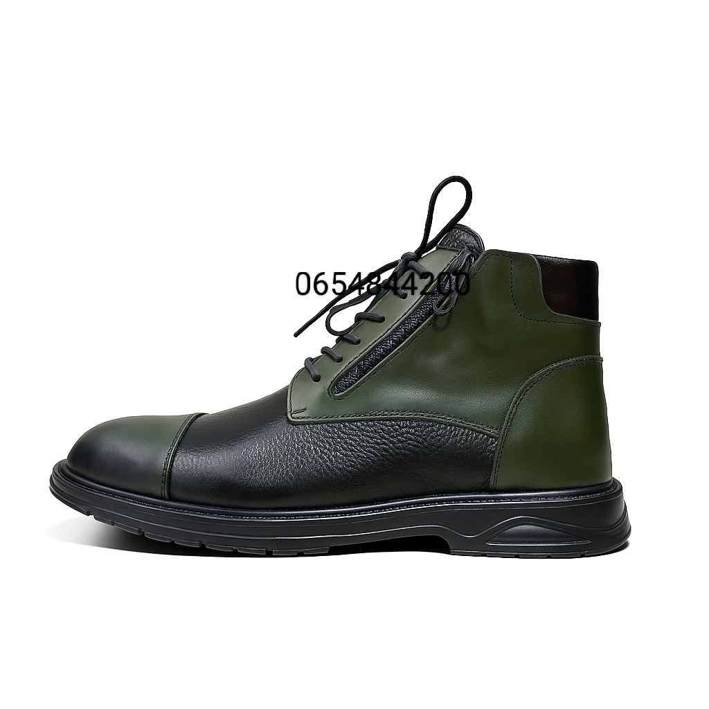 Demi Botte en Cuir véritable - الصورة 8