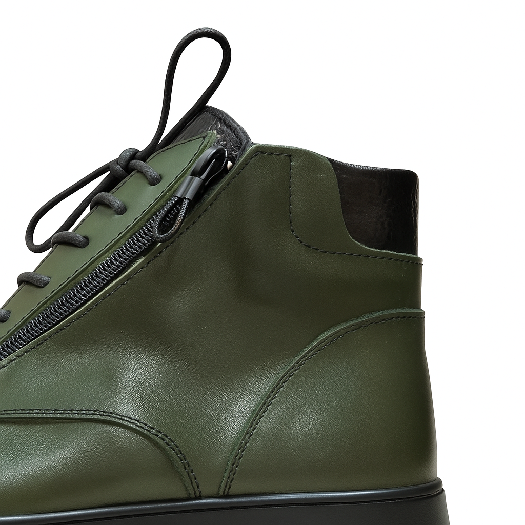 Demi Botte en Cuir véritable - الصورة 10